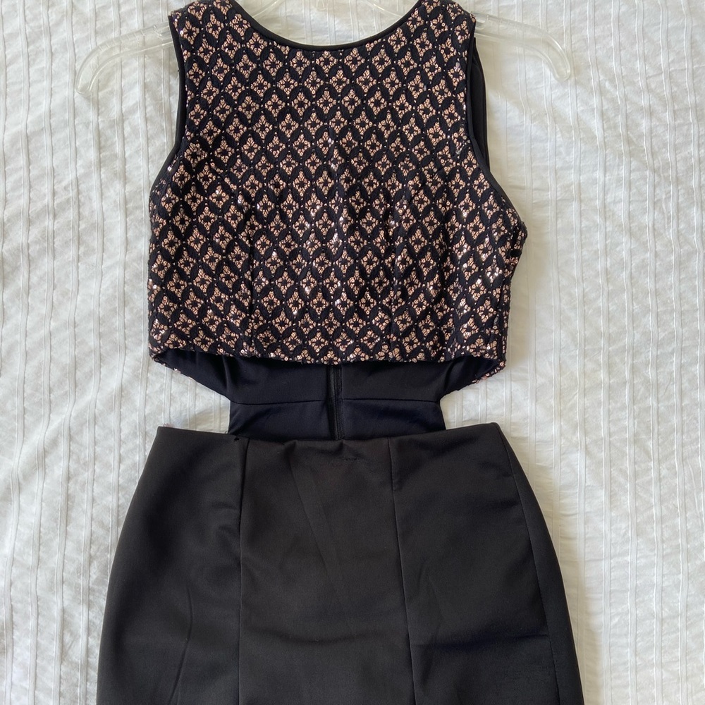 Black Two-Piece Dress